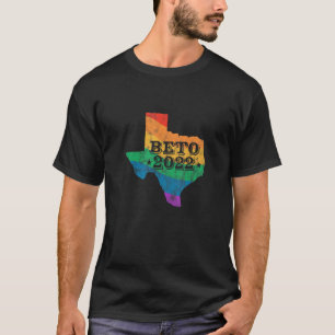 T-shirt Beto 2022 Carte du Texas arc-en-ciel LGBT Élection
