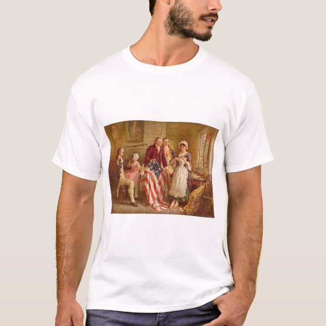 T-shirt Betsy Ross, 1777 (Histoire américaine) (Patriote a (Devant)