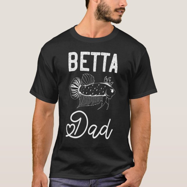 T-shirt Betta Fish Papa (Devant)
