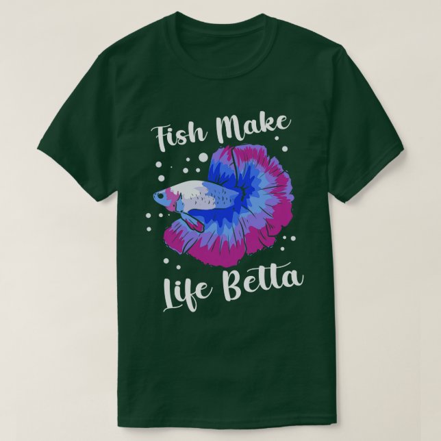 T-shirt Betta Fish Siamese Combattre le poisson Betta Sple (Design devant)