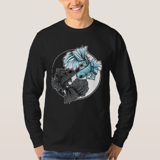 T-shirt Betta Fish Yin Yang Aquarium Aquarist Fish Tank Ko