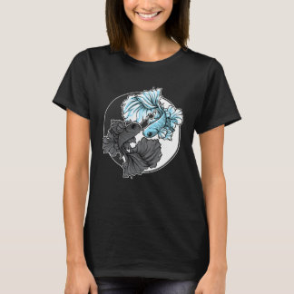 T-shirt Betta Fish Yin Yang Aquarium Aquarist Fish Tank Ko