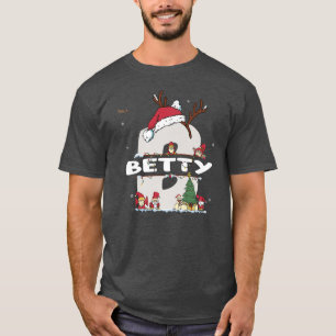 T-shirt Betty Christmasw Betty Nom pour les Noël drôles