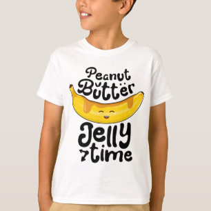 T-shirt Beurre d'arachide banane Jelly Temps Drôle Fruit s