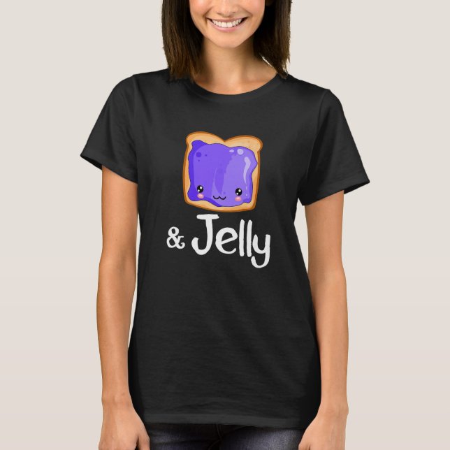 T-shirt Beurre d'arachide et costumes jumelés à la gelée (Devant)