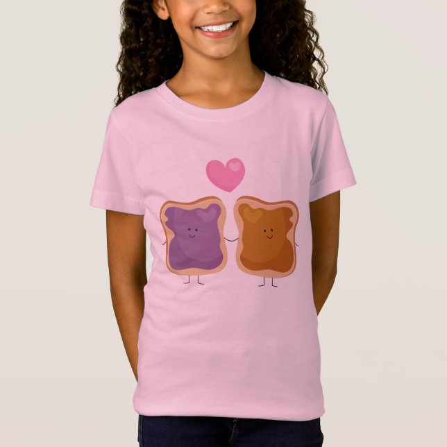 T-shirt Beurre d'arachide et Jelly Love (Devant)