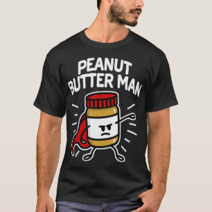 T-shirt Beurre d'arachide homme Super hero petite gelée