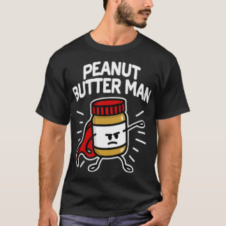 T-shirt Beurre d'arachide homme Super hero petite gelée