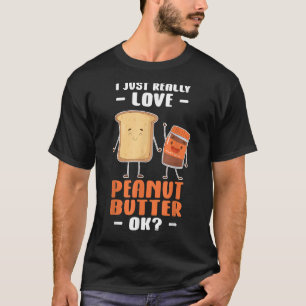 T-shirt Beurre D'Arachide J'Aime Vraiment Beurre D'Arachid