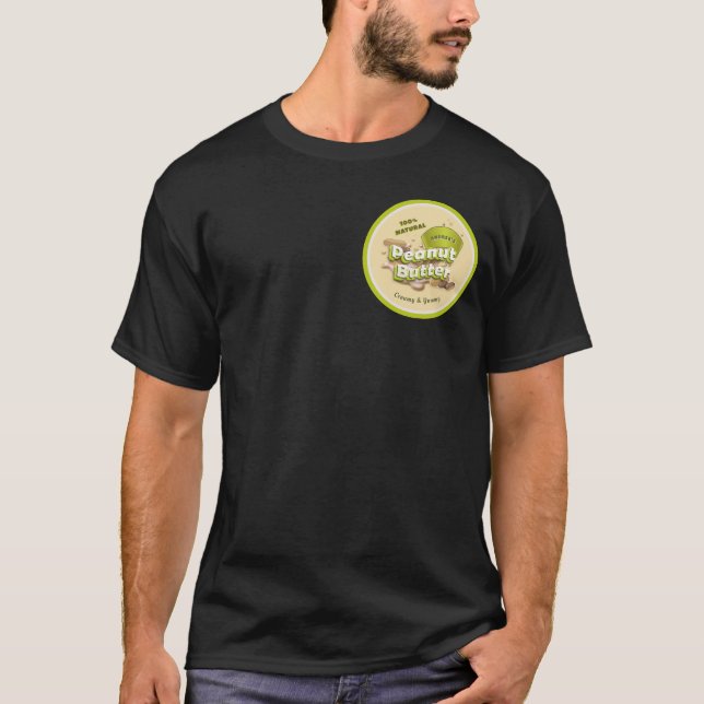 T-shirt Beurre d'arachide Jaune Vert Beige Logo mignon Noi (Devant)