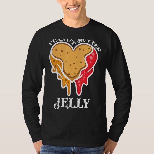 T-shirt Beurre d'arachide Jelly Couple Beurre Correspondan (Devant)
