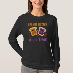 T-shirt Beurre d'arachide Jelly Temps Alimentation Graphiq