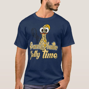 T-shirt Beurre d'arachide Jelly Temps Drôle Aiguille d'ara