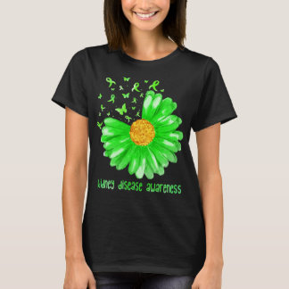 T-shirt Beurre de marguerite vert Ribbon Kidney