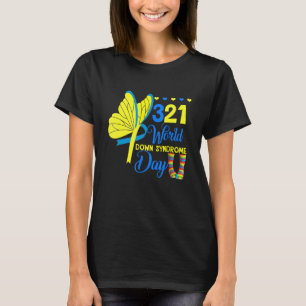 T-shirt Beurre de sensibilisation au syndrome de Down 21 m