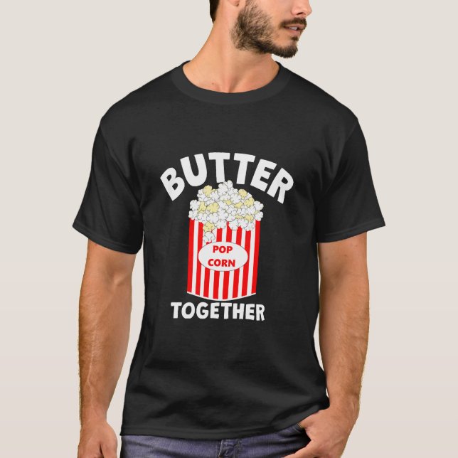 T-shirt BEURRE Ensemble Film Popcorn (Devant)