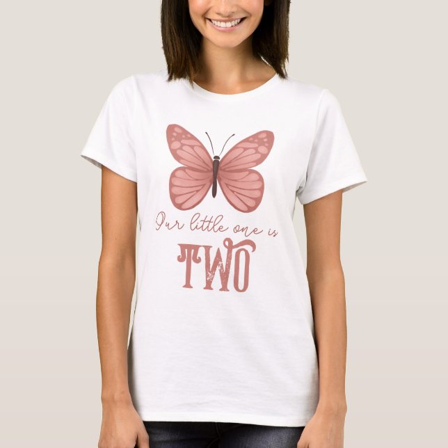 T-shirt Beurre rose mou Anniversaire de enfant parent (Devant)