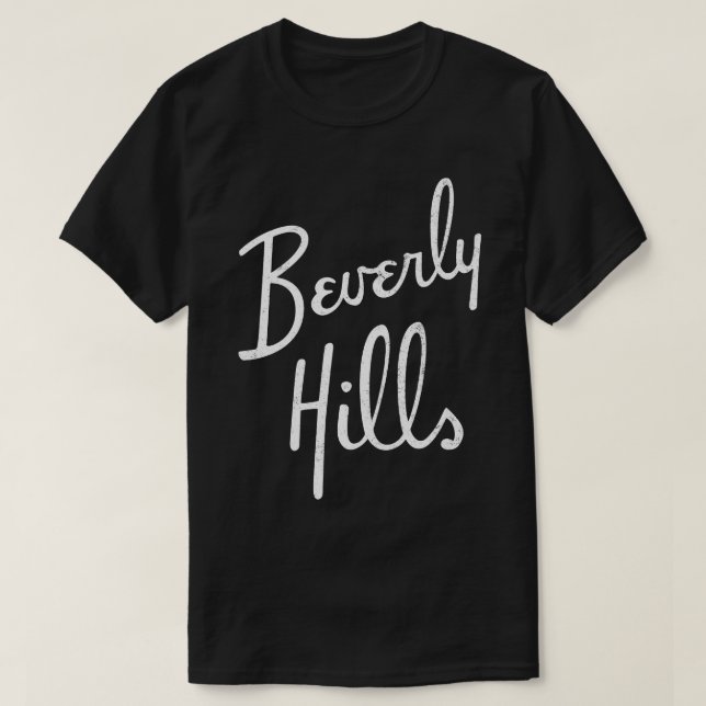 T-shirt Beverly Hills vintage (Design devant)