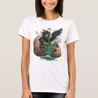 T-shirt Bewitched Raven in Eggshell