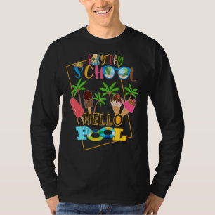 T-shirt Bey Bey School Hello Pool Enseignant Été Été