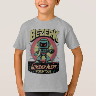 T-shirt Bezerk Intruder Alert World Tour Retro Arcade 