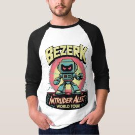T-shirt Bezerk Intruder Alert World Tour Retro Arcade