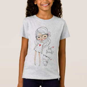 T-Shirt bff,best friend,photo,collage,amitié,chat,