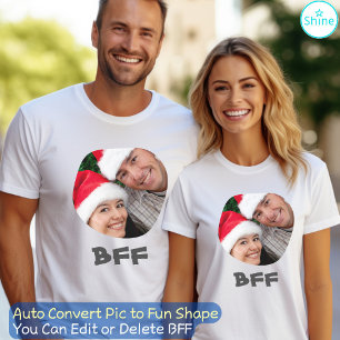 T-shirt BFF Best Friends Forever Friendship Photo Texte Am