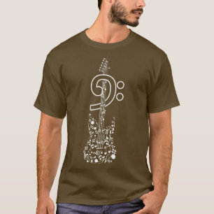 T-shirt Bhelp Clef Bass Guitare