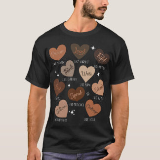 T-shirt Bhgytec Célébrant l'Histoire des Noirs AA Histoire