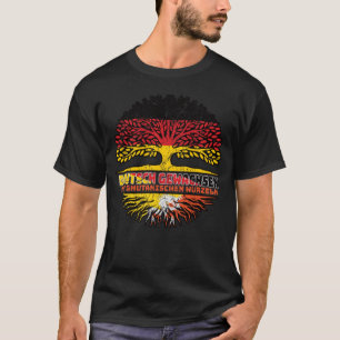 T-shirt Bhoutanais Deutsch Deutschland Baum Wurzel