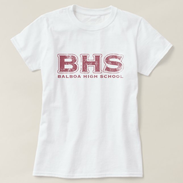 T-shirt BHS (rose) (Design devant)