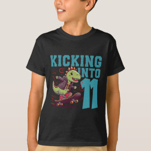 T-shirt Bi de skateboarder de 11 ans planche à roulettes T