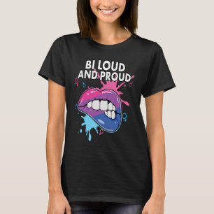 T-shirt Bi Fier et Fier Fierté Arc-en-ciel Bisexuel Bisexu