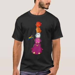 T-shirt Bi Pride Penguin Lgbt Gay pride Drapeau mignon Pin