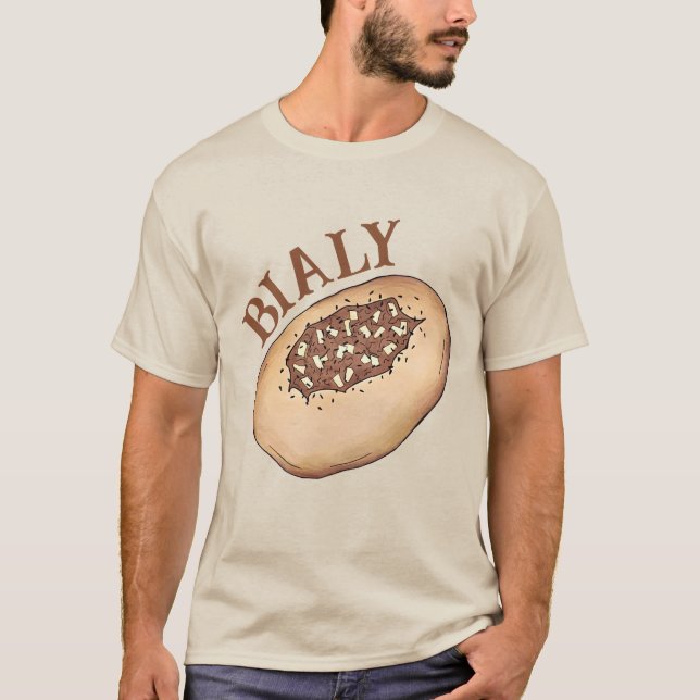 T-shirt Biale Boulangerie juive Pain d'oignon Pologne Nour (Devant)