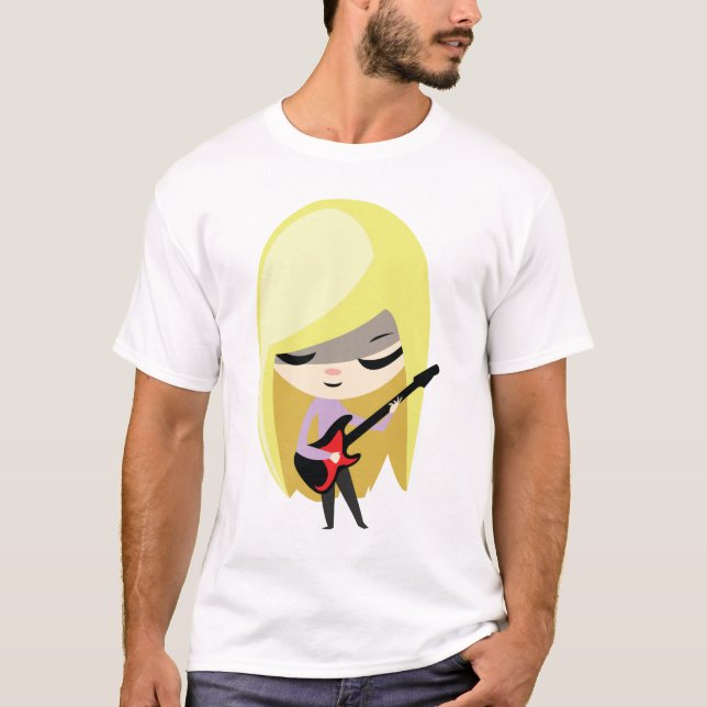 T-shirt Biana le bassiste blond (Devant)