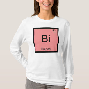 T-shirt Bianca Name Chimistry, Élément Tableau périodiq