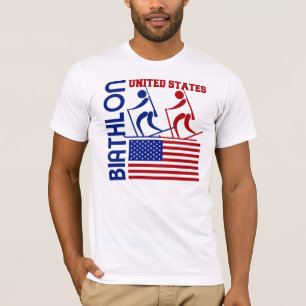 T-shirt Biathlon Etats-Unis
