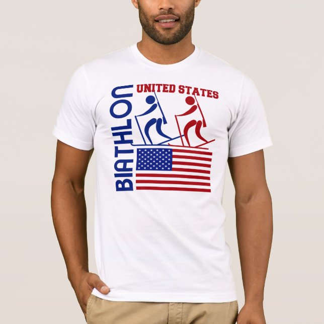 T-shirt Biathlon Etats-Unis (Devant)