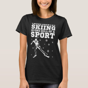 T-shirt Biathlon Ski De Fond Est Une Colline D'Un Spo