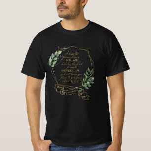 T-shirt Bible chrétienne contre Jeremiah 29 11