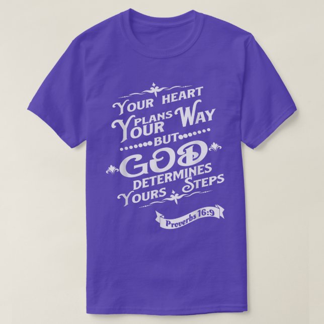 T-shirt Bible chrétienne Verse Proverbes 169 Pasto religie (Design devant)
