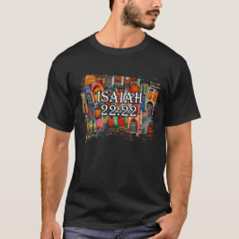 T-shirt Bible contre Isaïe 22:22 Portes Collage religieux