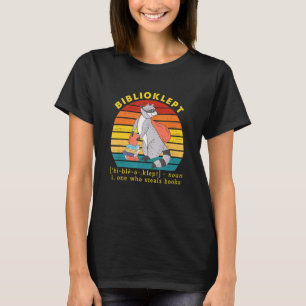 T-shirt Biblioklept Noun One qui vole des livres