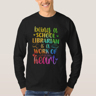 T-shirt Bibliothécaire De L'École Travail De Bibliothèque 