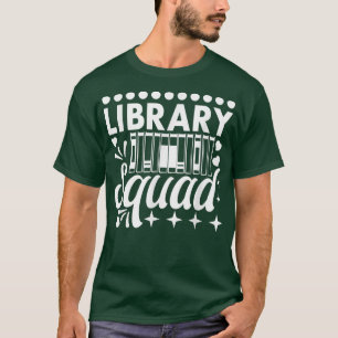 T-shirt Bibliothécaire de l'équipe de bibliothèque ver liv