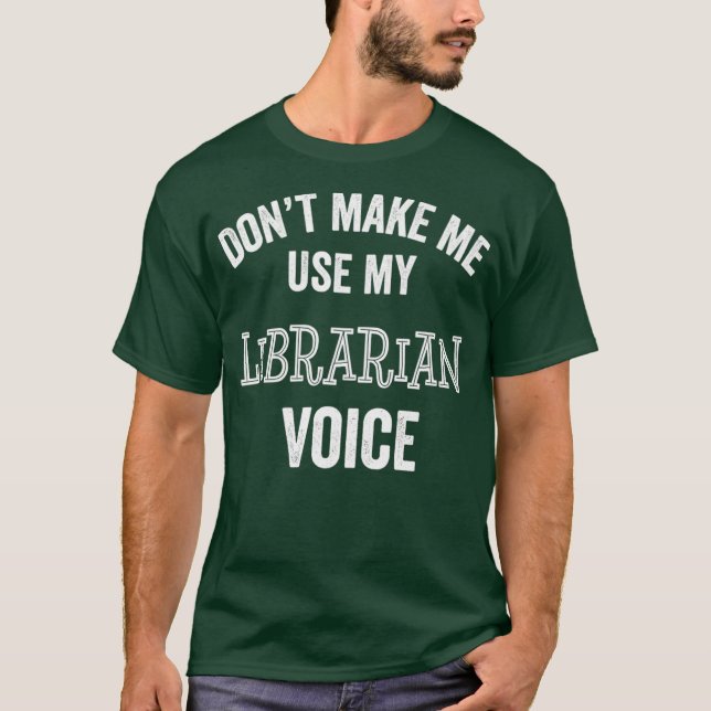 T-shirt Bibliothécaire Funny Cadeau Voice Hush Quiet Libra (Devant)