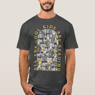 T-shirt Bibliothécaire Halloween Tous Les Enfants Cool Lis
