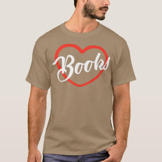T-shirt Bibliothécaire I Love Livres Cardiaque Lover Lectu